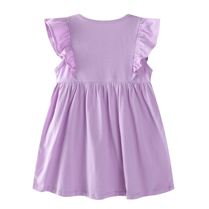 Mädchen Kleid mit zauberhaften Einhorn-Stickereien Echo Archiv