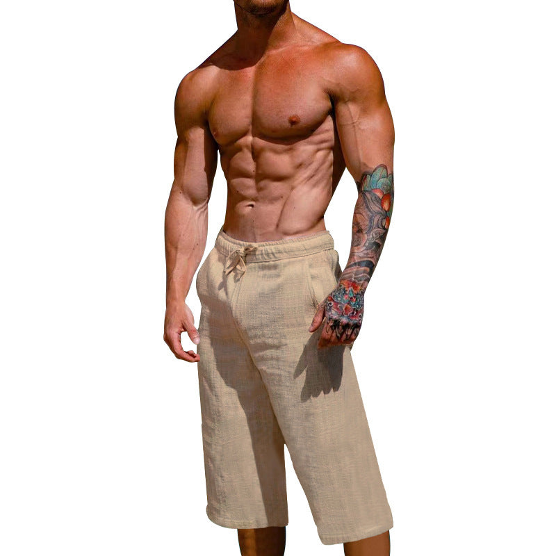Herren lässige Sport-Shorts mit elastischem Bund und seitlichen Eingrifftaschen Echoarchiv