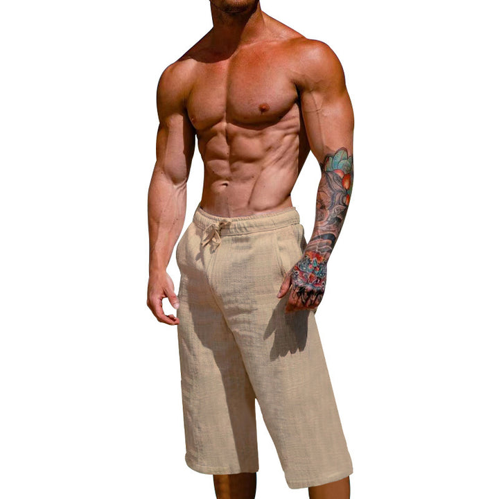 Herren lässige Sport-Shorts mit elastischem Bund und seitlichen Eingrifftaschen Echoarchiv