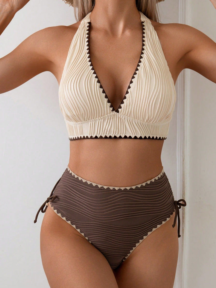 Damen Bikini-Top und hochgeschnittene Unterteile Echo Archiv
