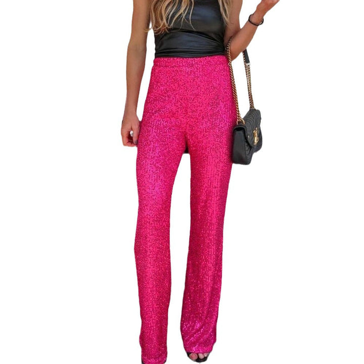 Damen Glamouröse Pailletten-Hose Echoarchiv