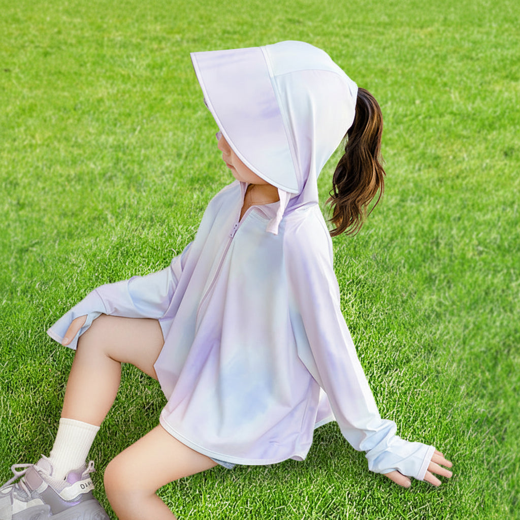 Damen performante UV-Schutzjacke mit Kapuze Echo Archiv