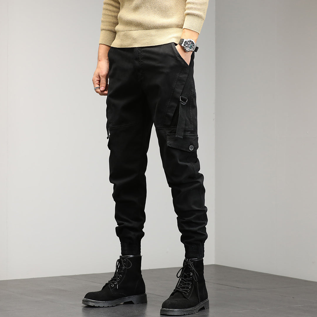 Herren Tapered‑Cargo‑Joggerhose mit ergonomischen Knieabnähern, Klapp‑Utility‑Taschen und geripptem Knöchelabschluss Echo Archiv