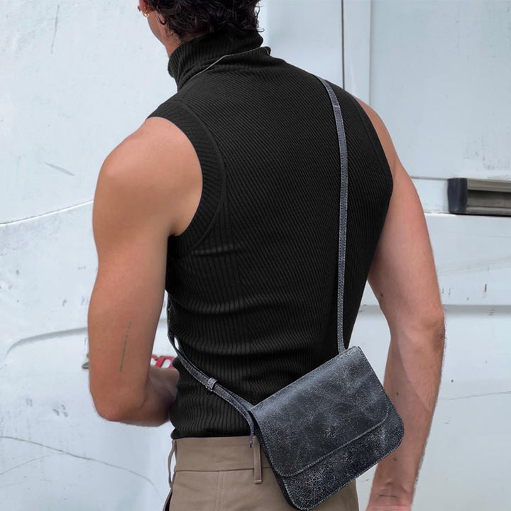 Damen ärmelloses Sporttop mit hochziehbarem Kragen Echoarchiv