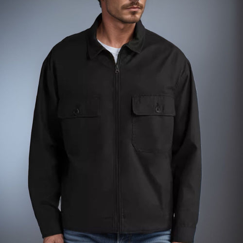 Herren utilitaristische Jacke mit großem Kragen Echoarchiv