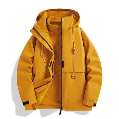 Damen Kapuzen-Utility-Parka mit wasserdichter Membran, großen Fronttaschen & verstellbarem Saum Echo Archiv