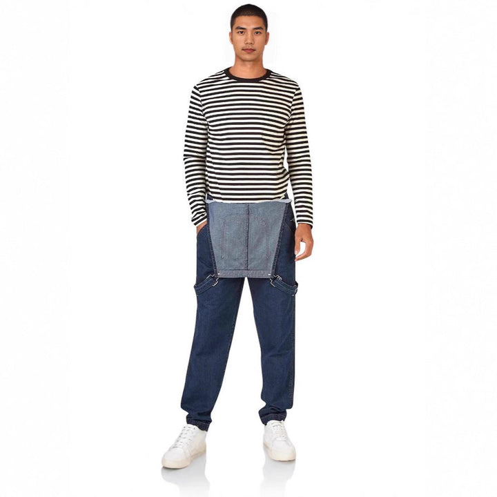 Herren JEchoarchivns Latzhose mit Taschen und verstellbaren Trägern
