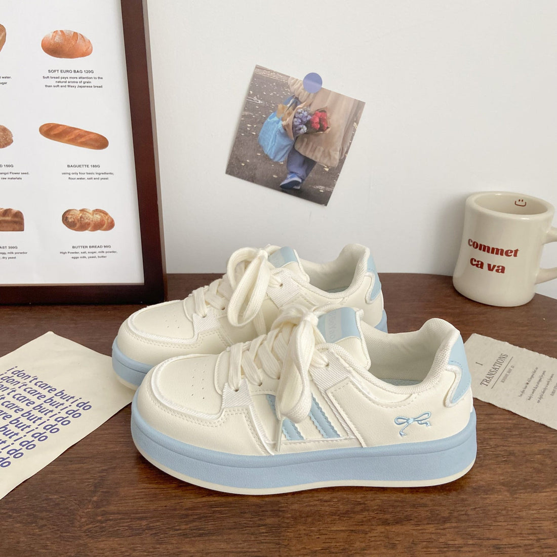 Damen Chunky Sneakers mit gepolsterter Sohle und sportlichen Akzenten – Névara
