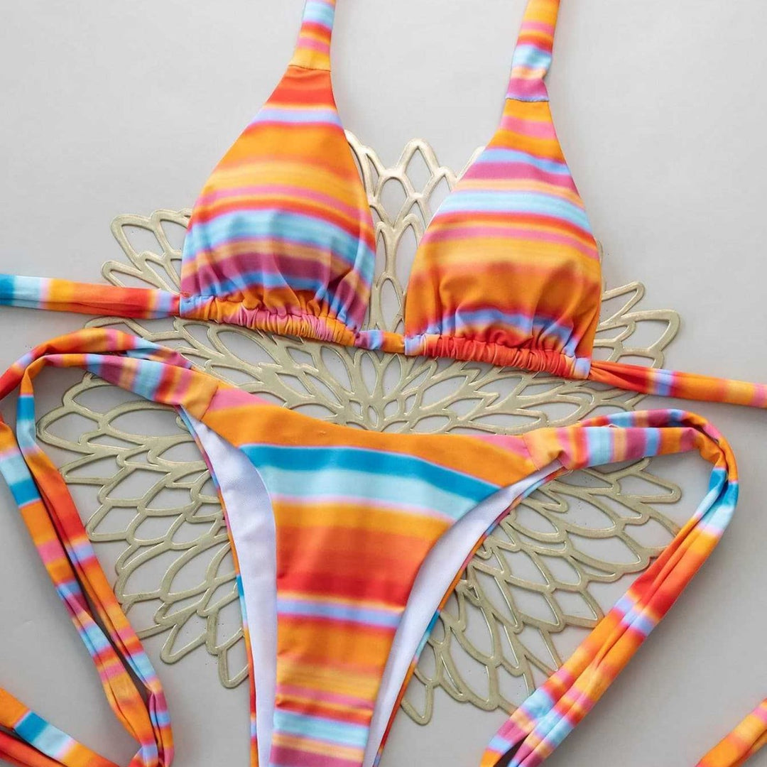 Damen Triangel-Bikini mit verstellbaren Bändern Echo Archiv