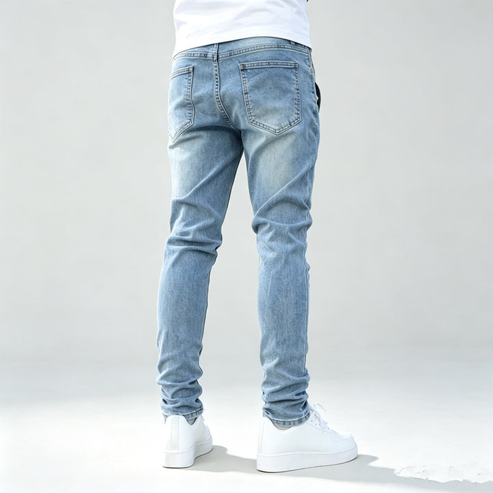 Herren Modische Ripped Denim Pants Echoarchiv