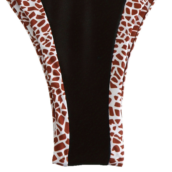 Damen Triangel-Bikini mit stilvollem Giraffenmuster Echo Archiv