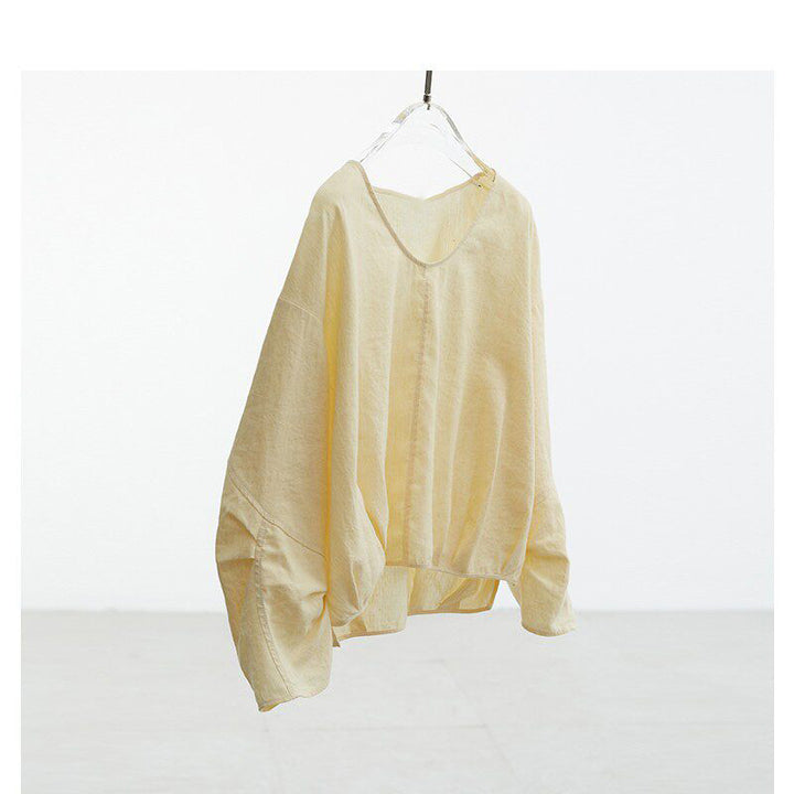 Damen Luftige und bequeme Leinenbluse Echoarchiv