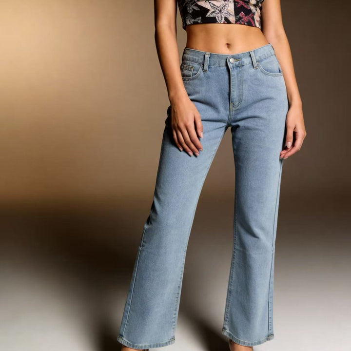 Damen modisches Langarm-Crop-Top mit Schnürung und elegantem Schnitt Echo Archiv