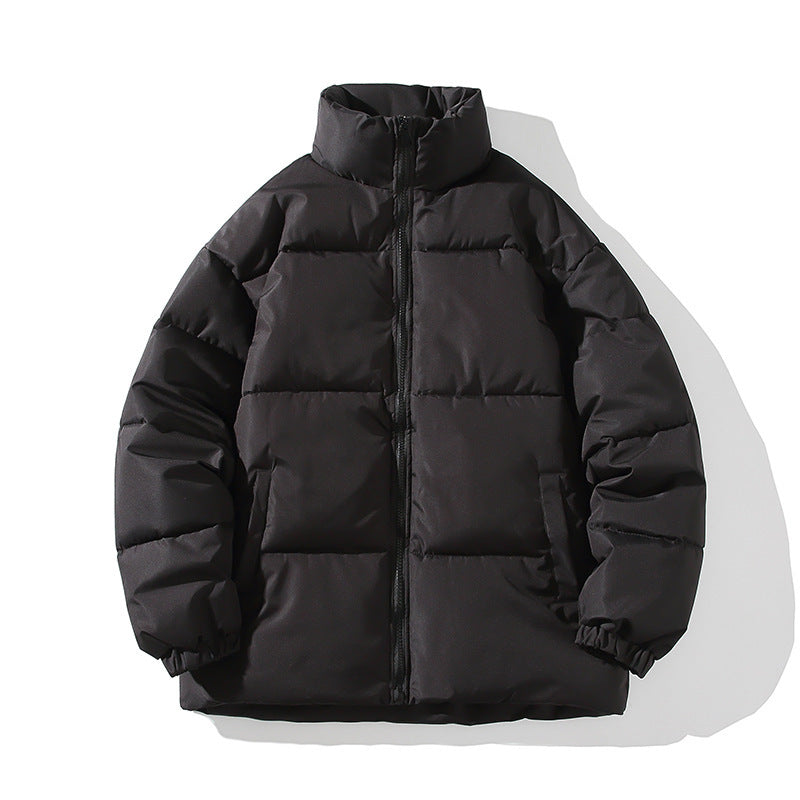 Herren isolierte Steppjacke mit hohem Kragen und elastischen Bündchen Echoarchiv