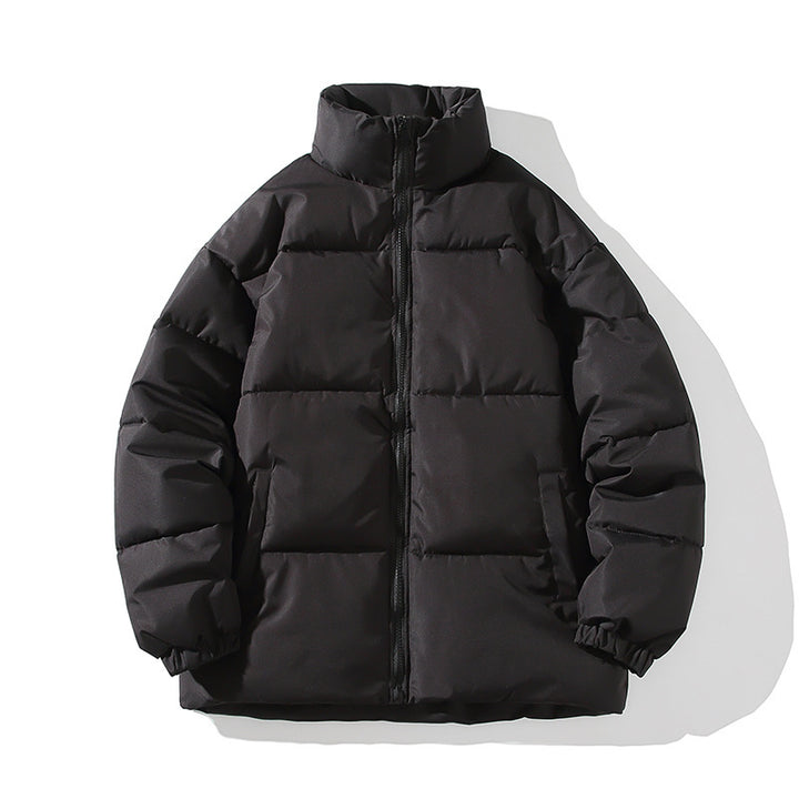 Herren isolierte Steppjacke mit hohem Kragen und elastischen Bündchen Echoarchiv