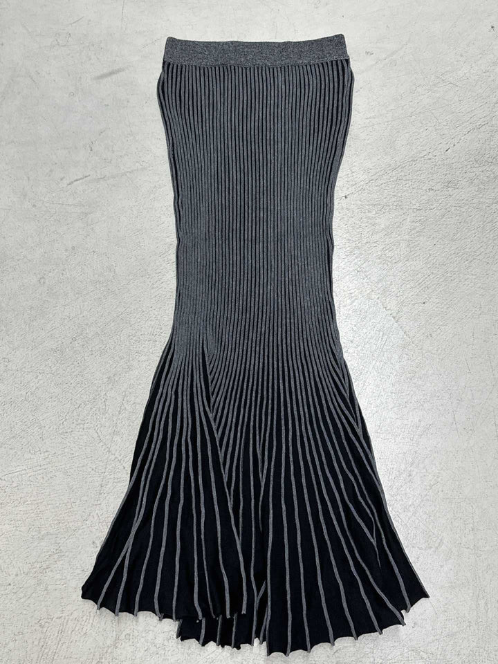 Damen Maxirock mit eleganter Rippenstruktur und modischem Glockenlauf Echo Archiv