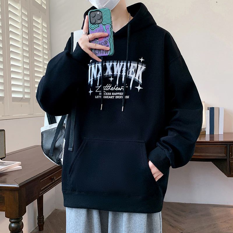 Unisex Bequemer Kapuzenpullover mit modernem Grafikdruck Echoarchiv