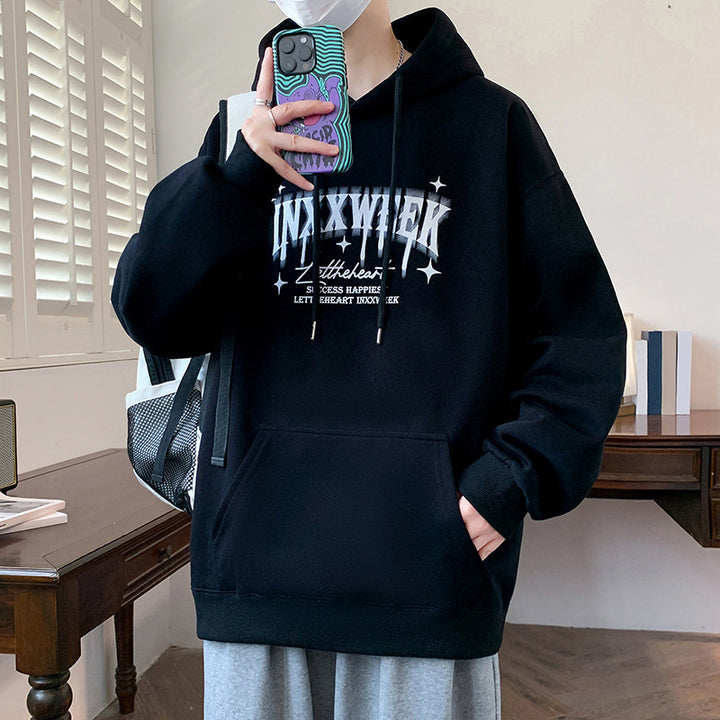Unisex Bequemer Kapuzenpullover mit modernem Grafikdruck Echoarchiv