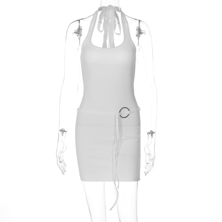 Damen Mini-Kleid mit verstellbarem Bund und lässigem Rückenausschnitt Echo Archiv