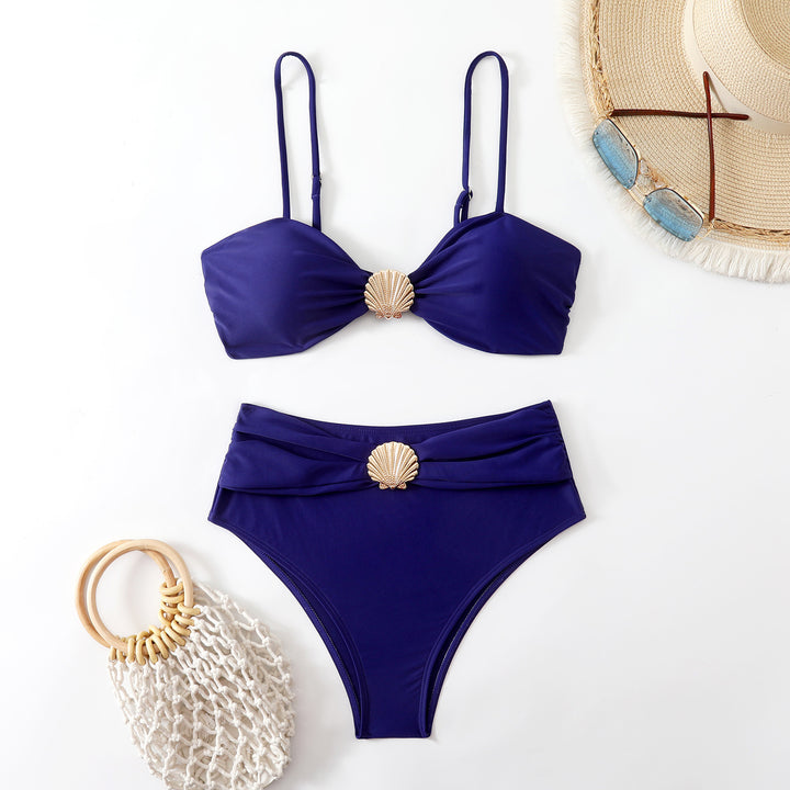 Damen Bandeau-Bikini mit eleganten Muschel-Details Echo Archiv