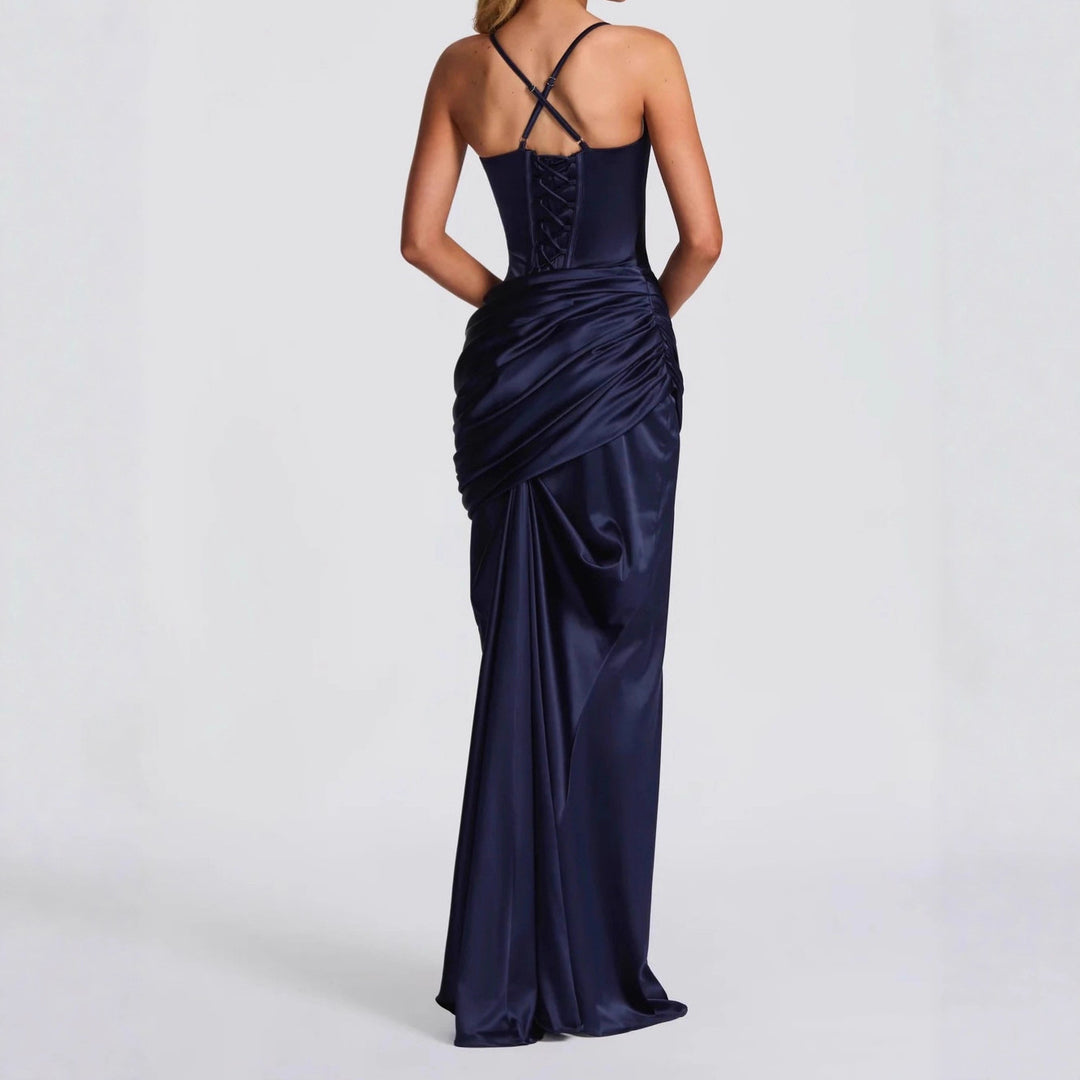 Damen elegantes Abendkleid mit raffinierten Drappierungen Echo Archiv