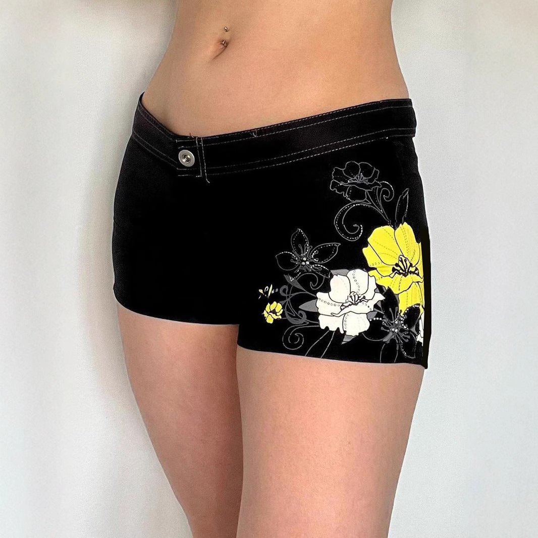 Damen Lustige Blumen-Shorts Echo Archiv