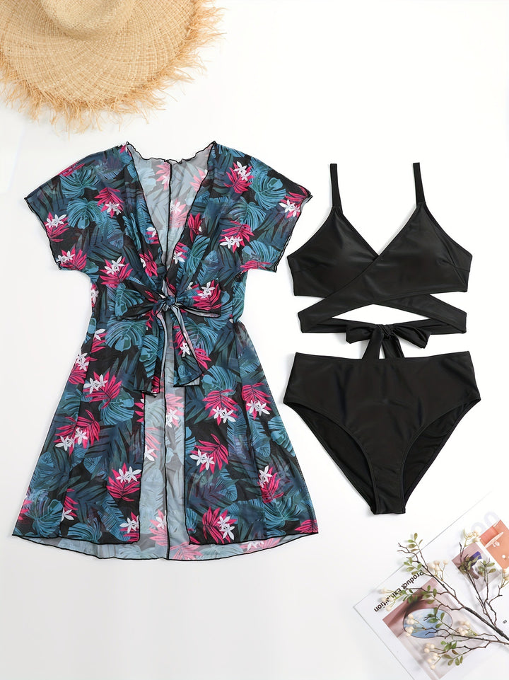 Damen Wickelkleid und Bikini-Set Echo Archiv