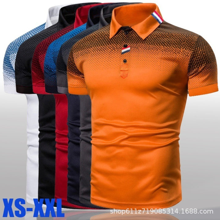Herren Poloshirt mit modernem grafischen Design und sportlicher Passform Echoarchiv