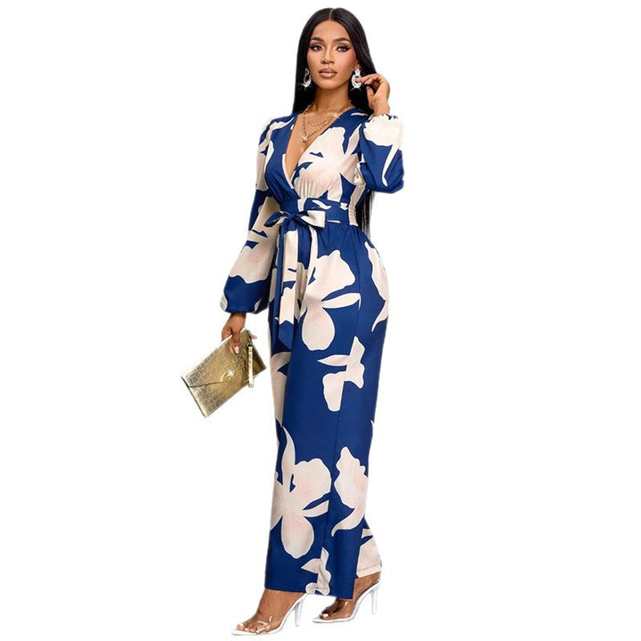 Damen Elegantes Maxikleid mit tiefem V-Ausschnitt und Novoline Echo Archiv
