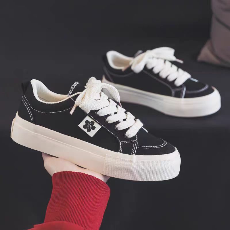 Damen Modische Sneakers aus hochwertigem Canvas mit eleganter Plattformsole Echo Archiv