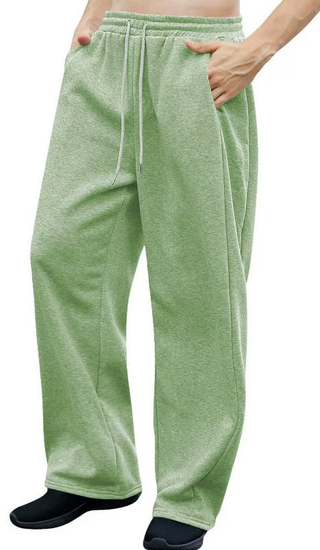 Damen weite Loungehose mit hohem Komfortbund, elastischem Tunnelzug und seitlichen Eingrifftaschen – Avélisse
