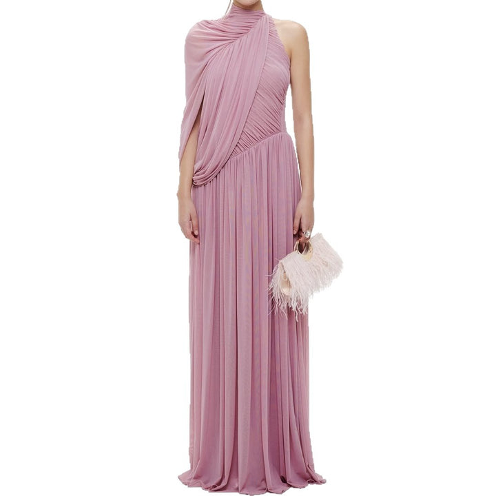 Damen Elegantes Wickelkleid mit asymmetrischem Design und fließendem Drapée Echo Archiv