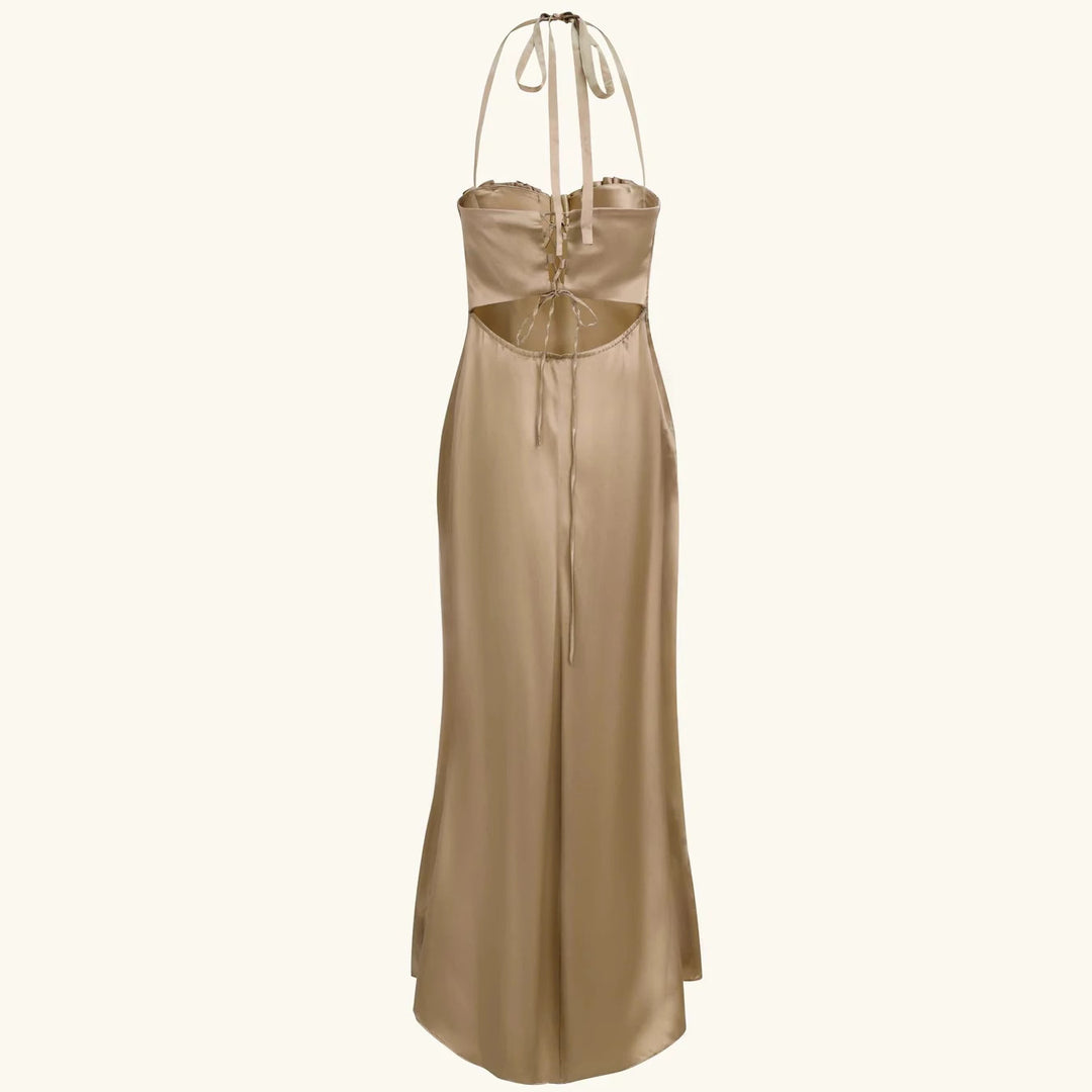Damen Abendkleid mit tailliertem Oberteil und raffinierten Falten Echo Archiv