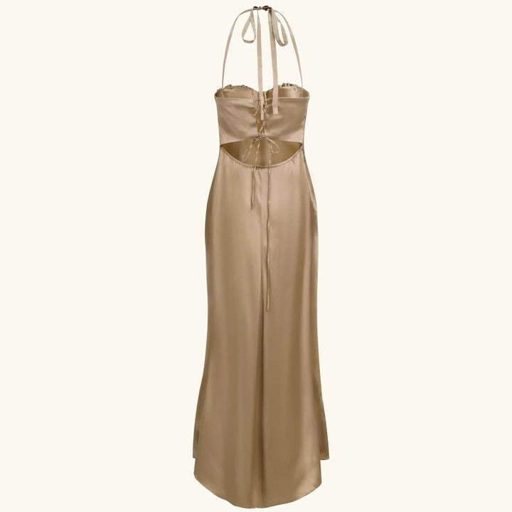 Damen Abendkleid mit tailliertem Oberteil und raffinierten Falten Echo Archiv