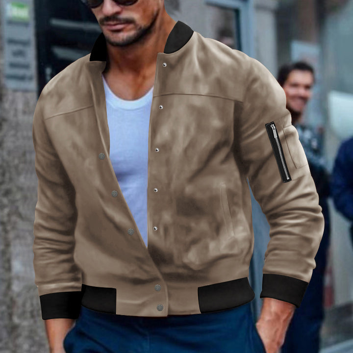 Herren modische Bomberjacke mit funktionalen Taschen und stylischem Design Echoarchiv
