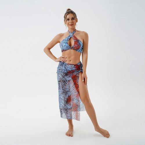 Damen Bikini-Set mit verspieltem Spitze-Design und transparenter Strandumhüllung Echo Archiv