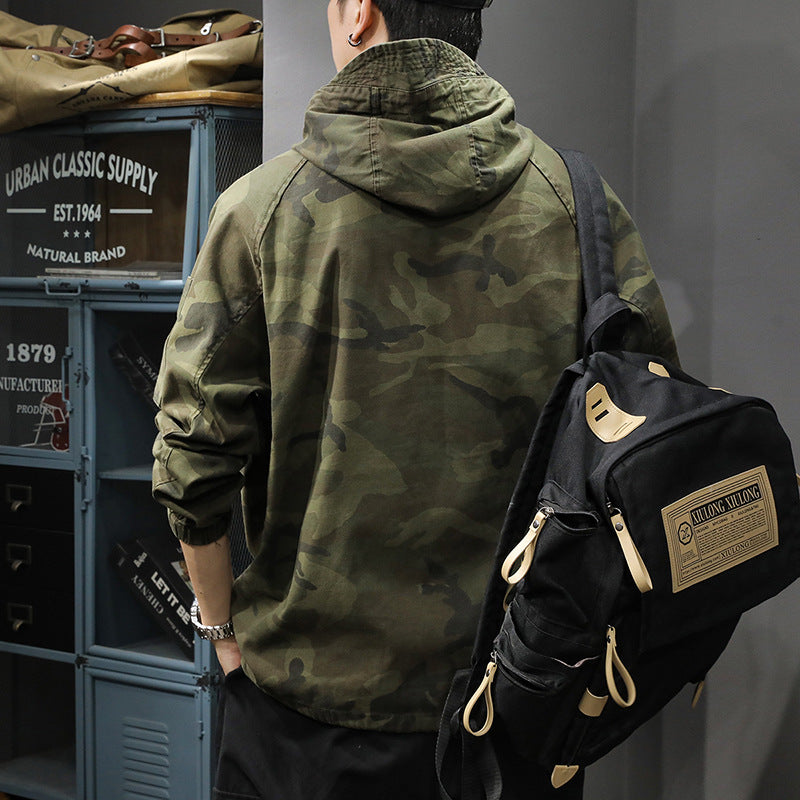 Herren Cargoweatherjacke mit praktischen Taschen und Kordelzug Echoarchiv