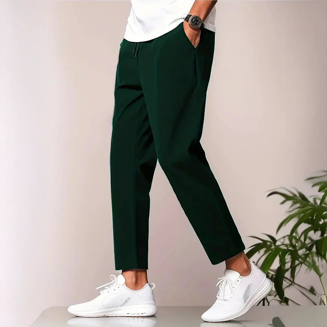 Herren lässige Freizeithose mit elastischem Bund und seitlichen Taschen Echoarchiv