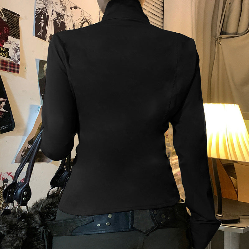 Damen nan taillierte Utility‑Militärjacke mit Stehkragen, Schulterpatten und aufgesetzten Pattentaschen Echo Archiv