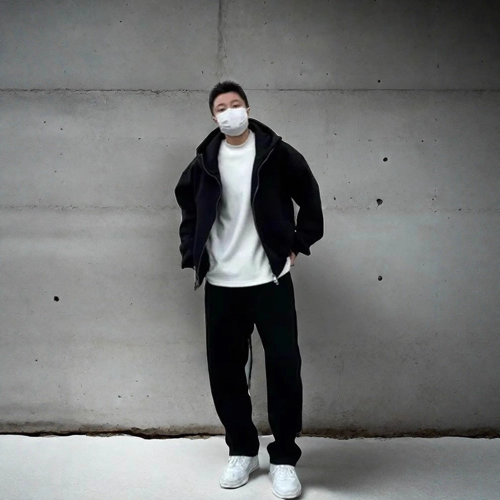 Herren Urbanes Oversized Jacken-Set Echoarchiv