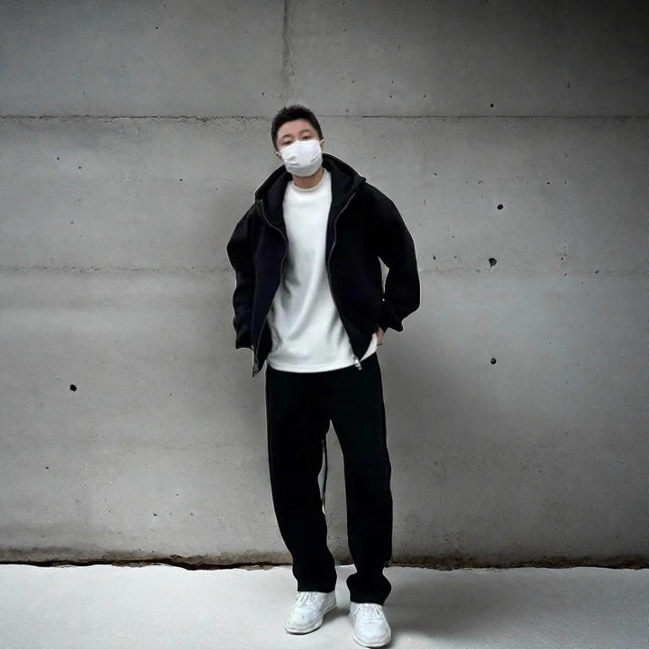 Herren Urbanes Oversized Jacken-Set Echoarchiv