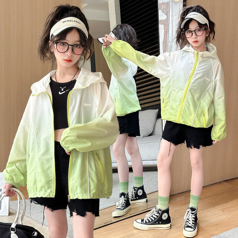 Damen nan leichte Übergangsjacke mit Kapuze elastischen Bündchen und Reißverschlusstaschen Echo Archiv