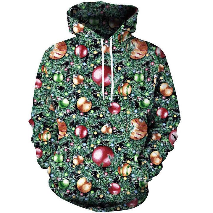Damen Lustiger Kapuzenpullover mit weihnachtlichem DJ-Motiv Echoarchiv