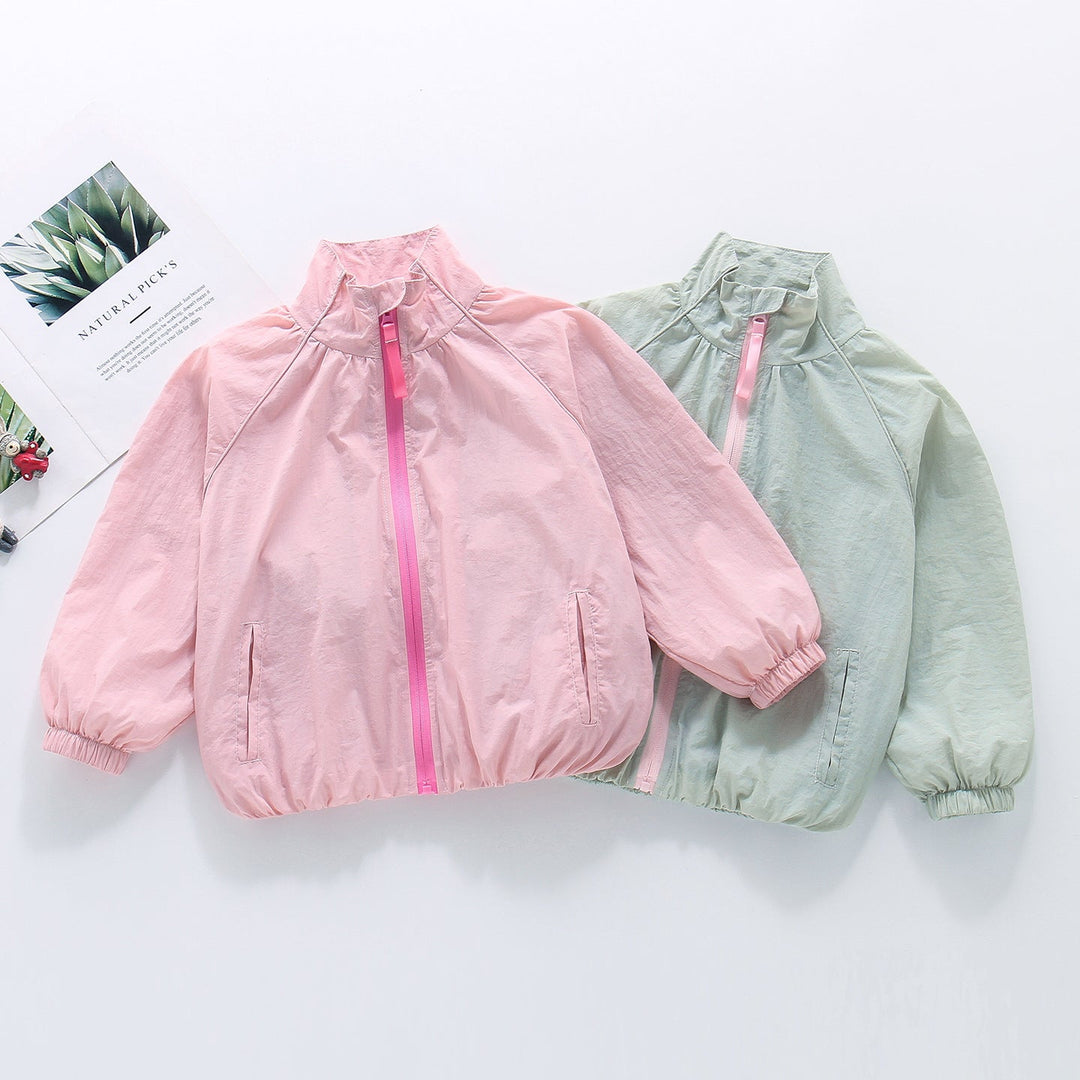 Damen nan leichte winddichte Sommerjacke mit Stehkragen elastischen Bündchen Echo Archiv