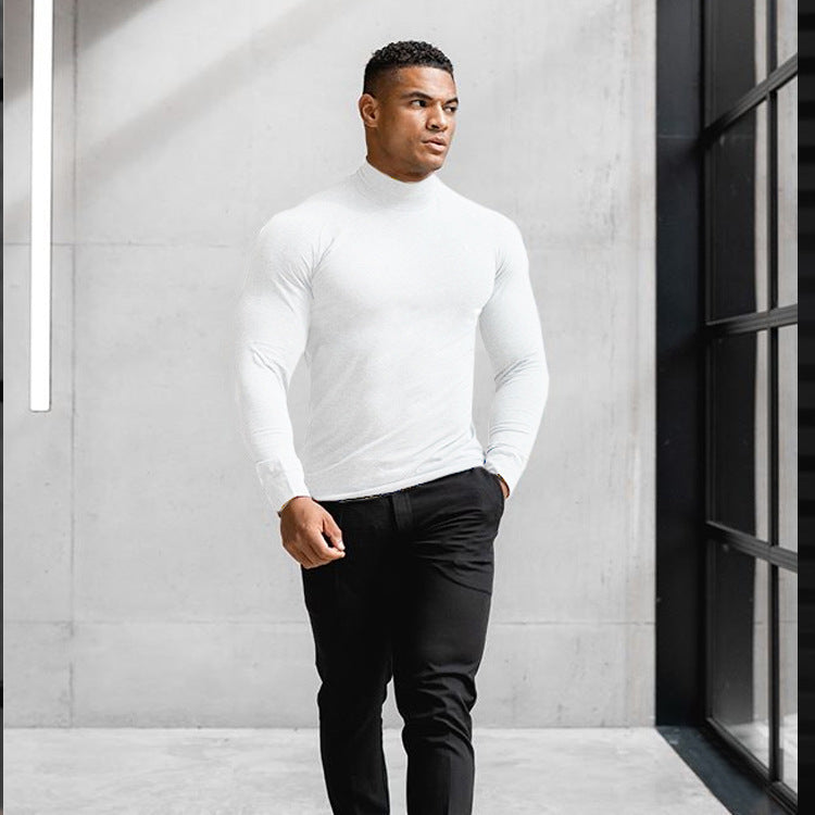 Herren Hochwertiges Funktionsshirt mit Stehkragen und modischer Passform Echoarchiv