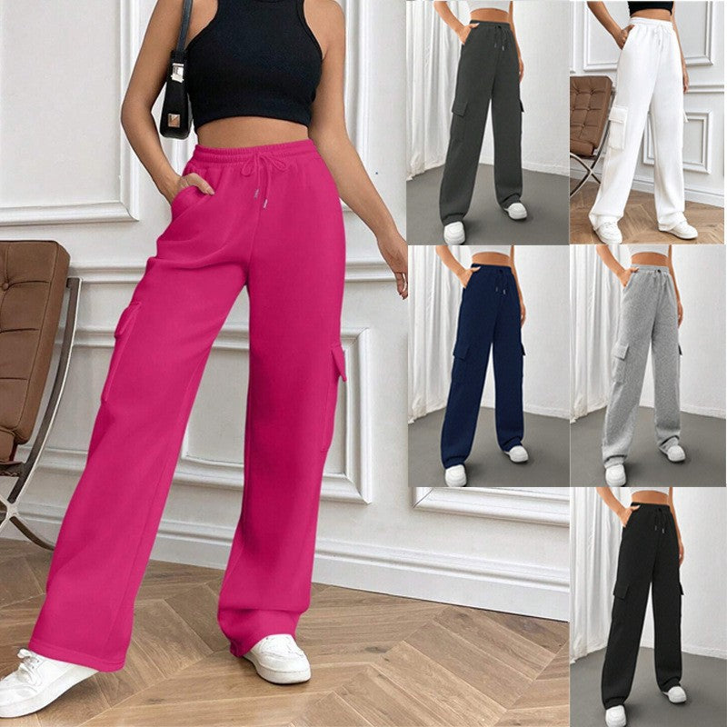 Damen Weite Cargohose im Jogger‑Stil mit Kordelzug Echo Archiv
