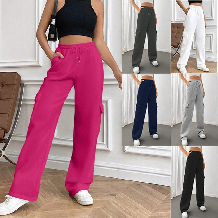 Damen Weite Cargohose im Jogger‑Stil mit Kordelzug Echo Archiv
