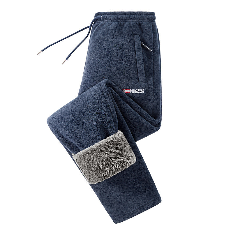 Herren Thermo-Fleece-Set mit Kapuzenjacke, Sherpa-gefüttert und elastischer Jogginghose – Marzano