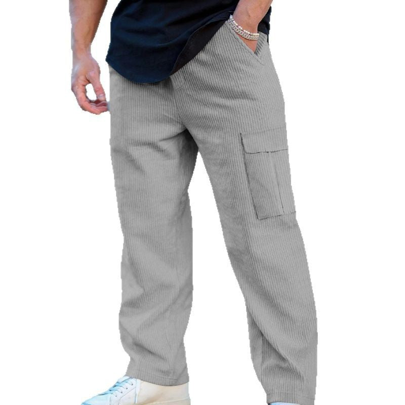 Herren lässige Cargo-Hose mit elastischem Bund und praktischen Taschen Echoarchiv