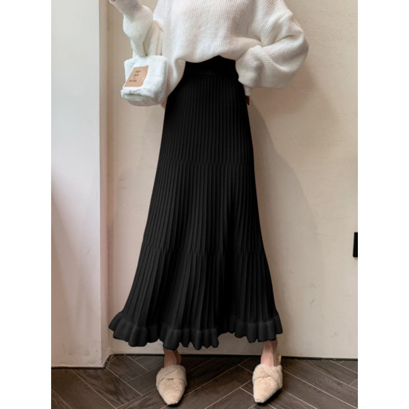 Damen Eleganter Plisseerock mit Volants Echo Archiv